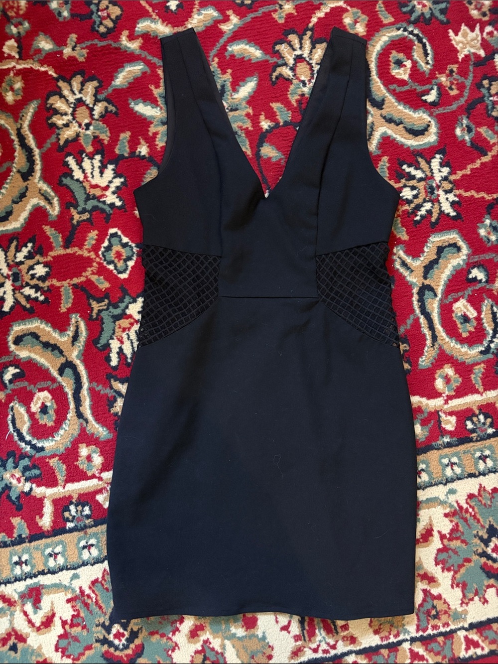 TOBI Dress with Mesh Paneling